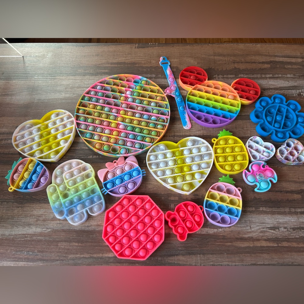 Colorful Pop It Fidget Toy Set